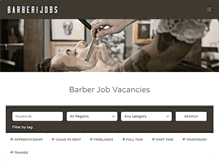 Tablet Screenshot of barberjobs.co.uk